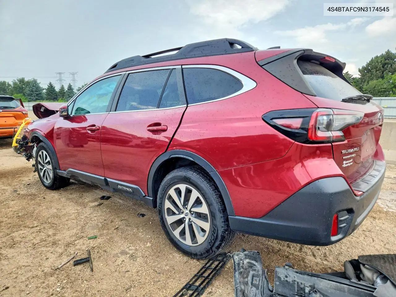 2022 Subaru Outback Premium VIN: 4S4BTAFC9N3174545 Lot: 60928306