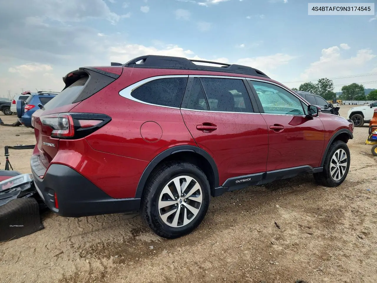 2022 Subaru Outback Premium VIN: 4S4BTAFC9N3174545 Lot: 60928306