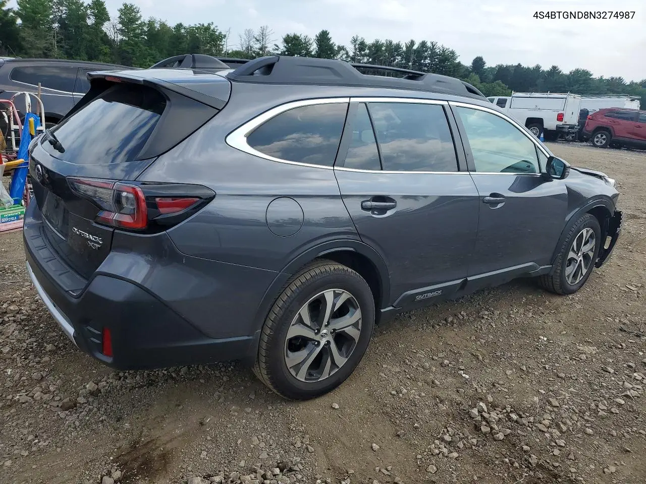 2022 Subaru Outback Limited Xt VIN: 4S4BTGND8N3274987 Lot: 61900366