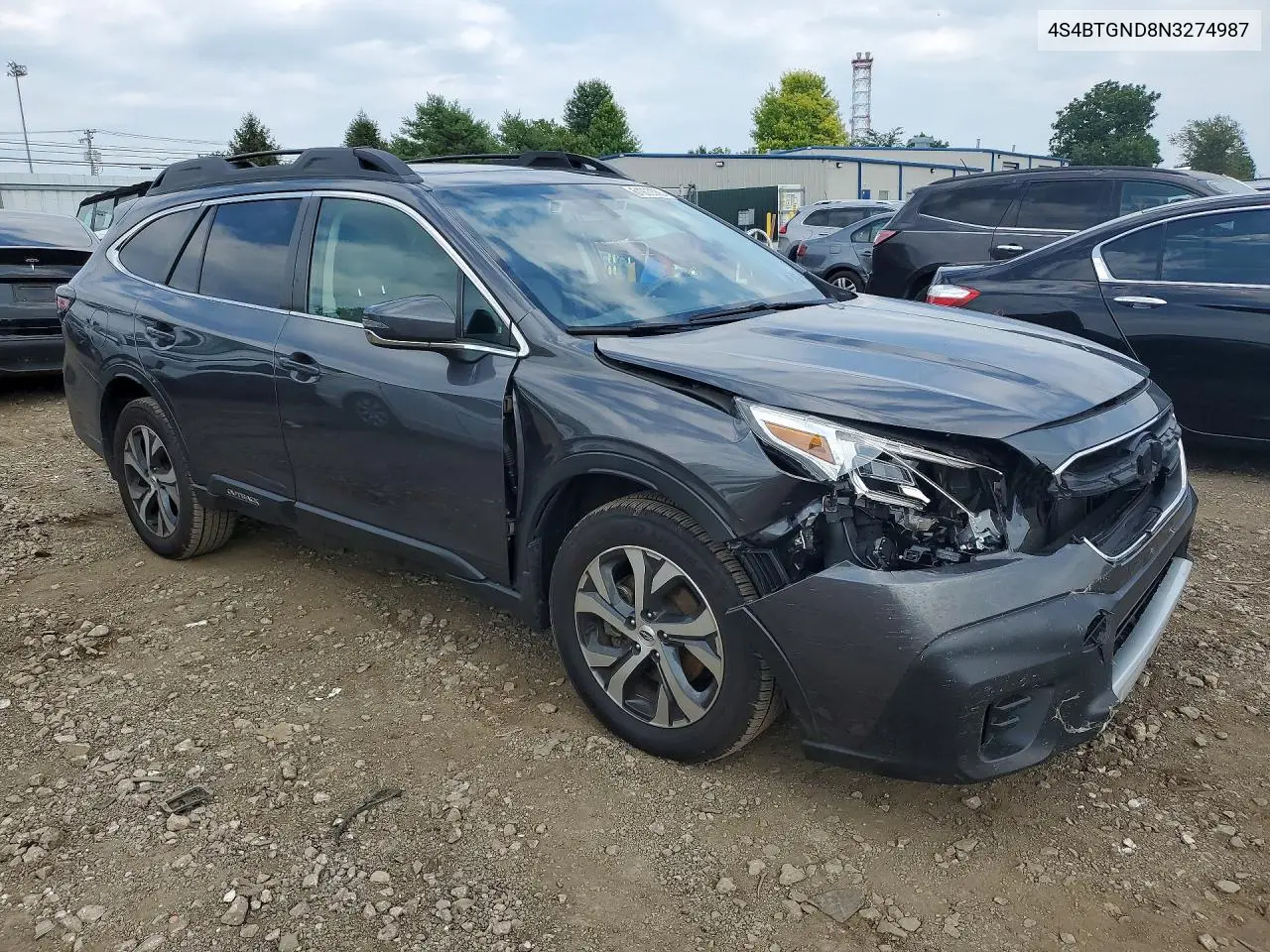 2022 Subaru Outback Limited Xt VIN: 4S4BTGND8N3274987 Lot: 61900366