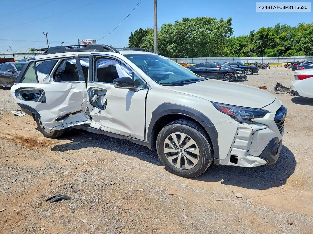 2023 Subaru Outback Premium VIN: 4S4BTAFC3P3116630 Lot: 61196256
