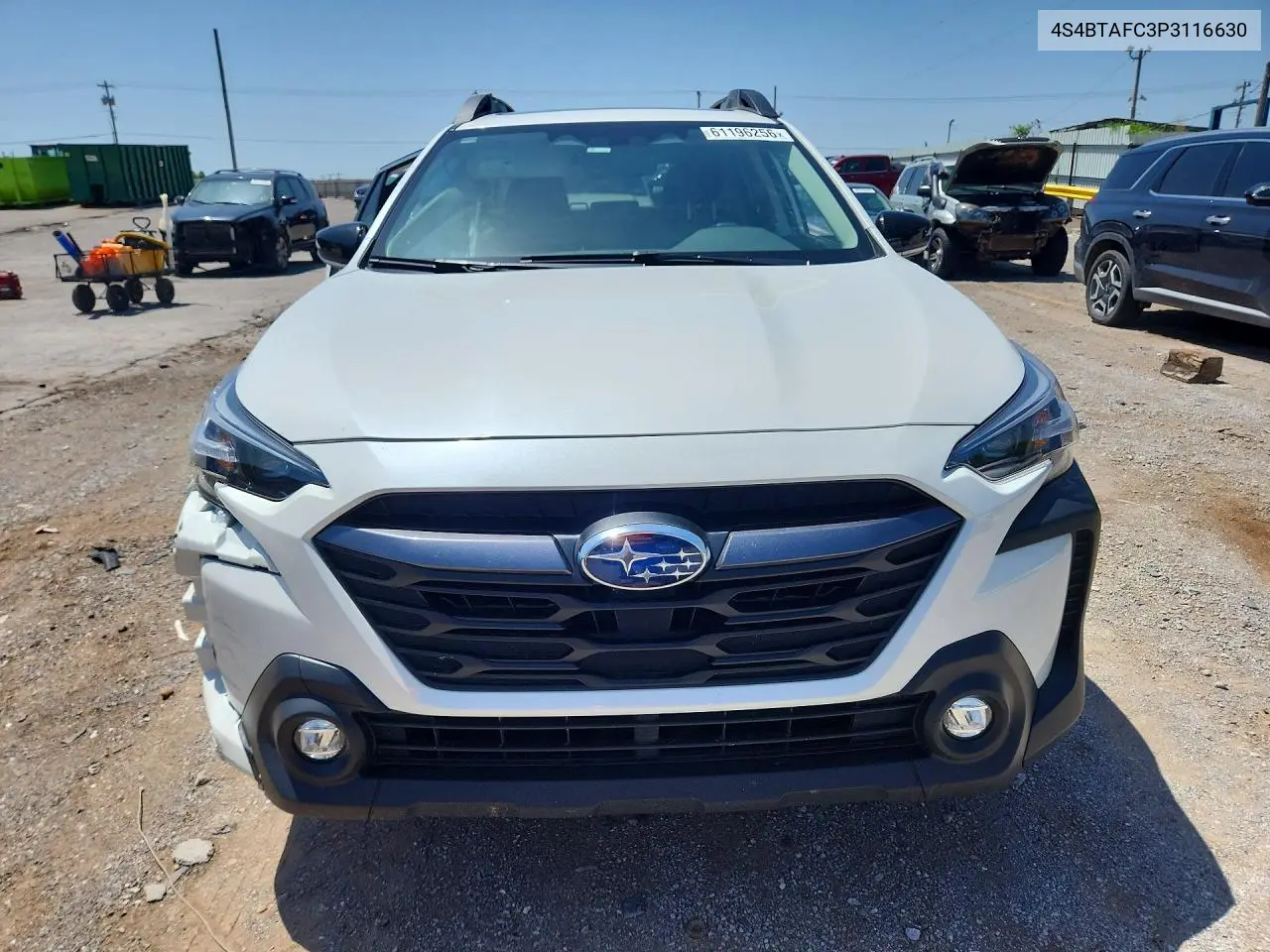 2023 Subaru Outback Premium VIN: 4S4BTAFC3P3116630 Lot: 61196256