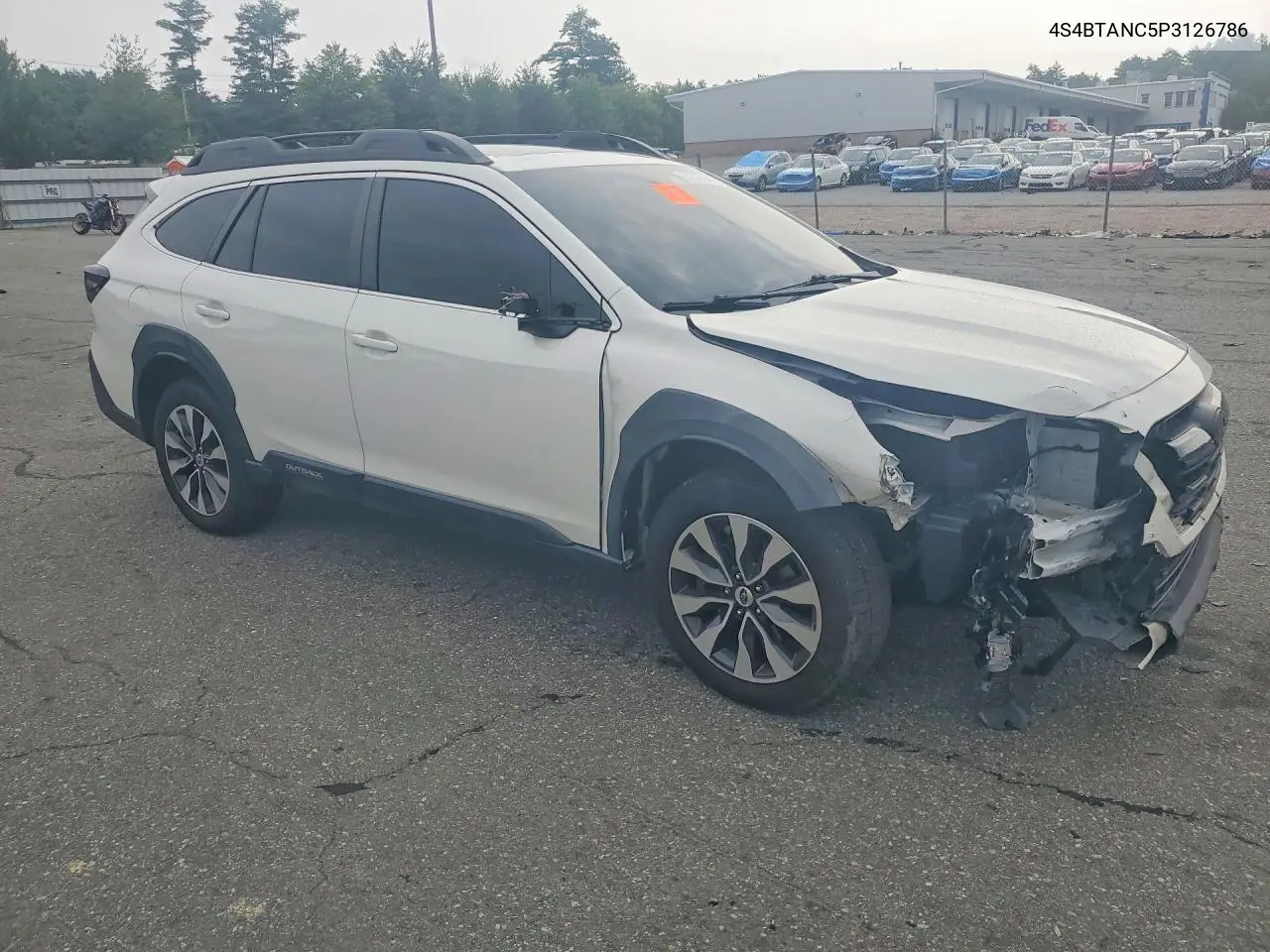 2023 Subaru Outback Limited VIN: 4S4BTANC5P3126786 Lot: 61578646