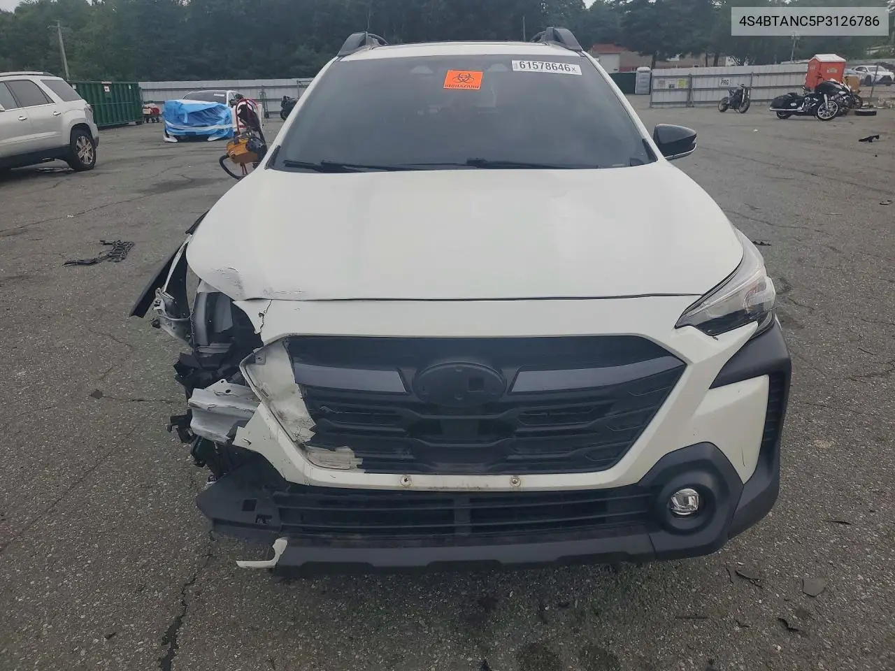 2023 Subaru Outback Limited VIN: 4S4BTANC5P3126786 Lot: 61578646