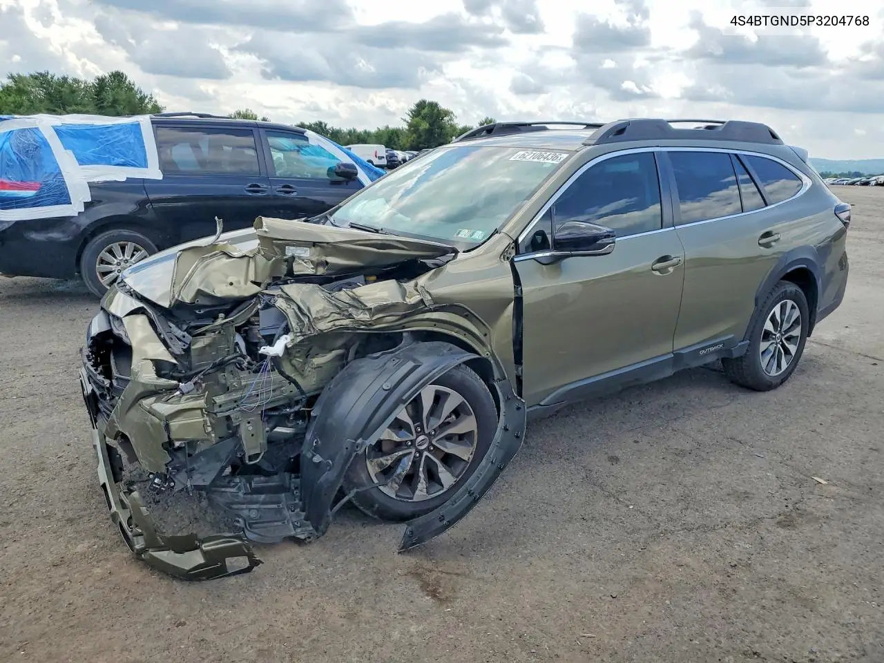 2023 Subaru Outback Limited Xt VIN: 4S4BTGND5P3204768 Lot: 62106436