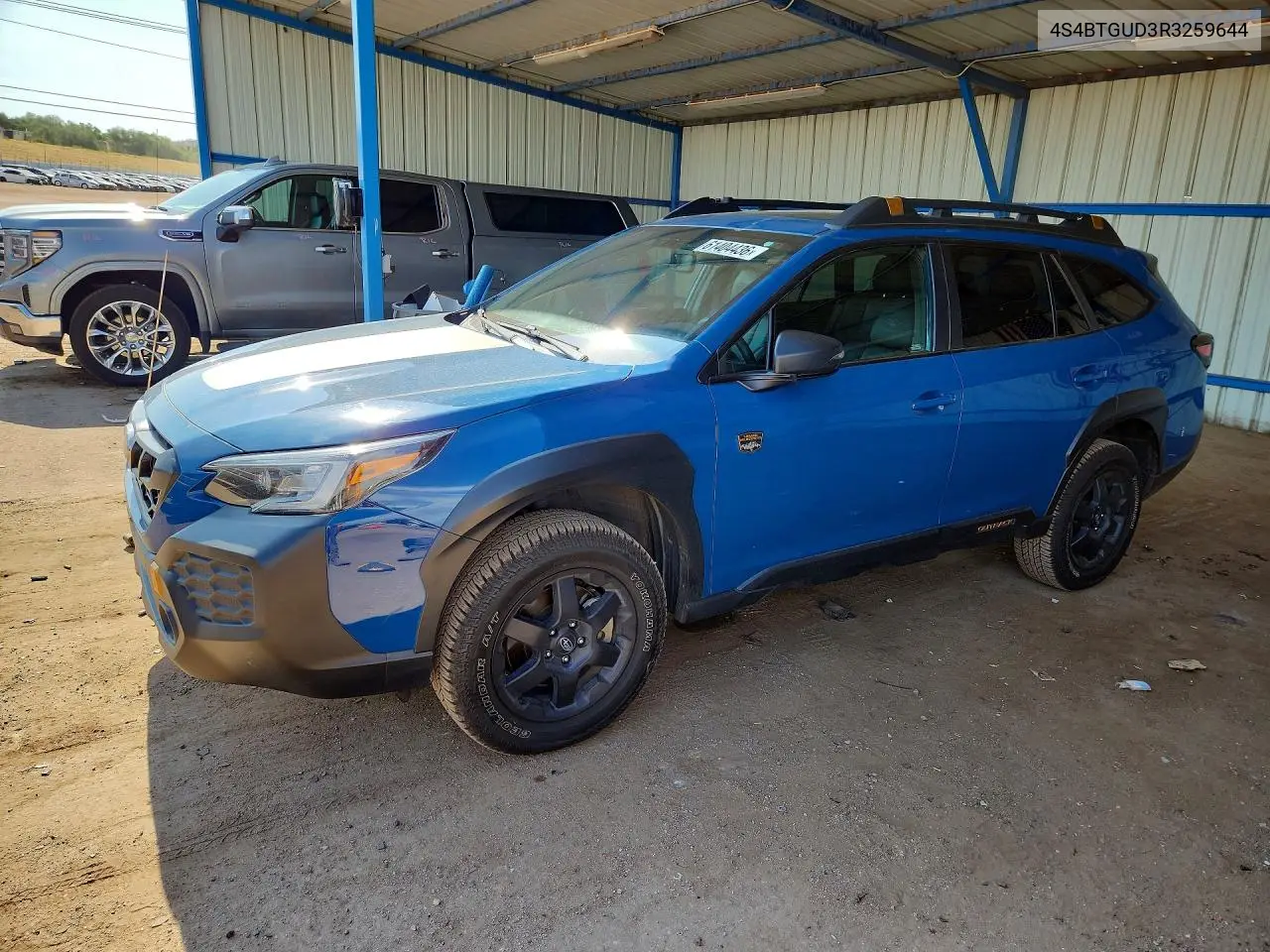 2024 Subaru Outback Wilderness VIN: 4S4BTGUD3R3259644 Lot: 61404436