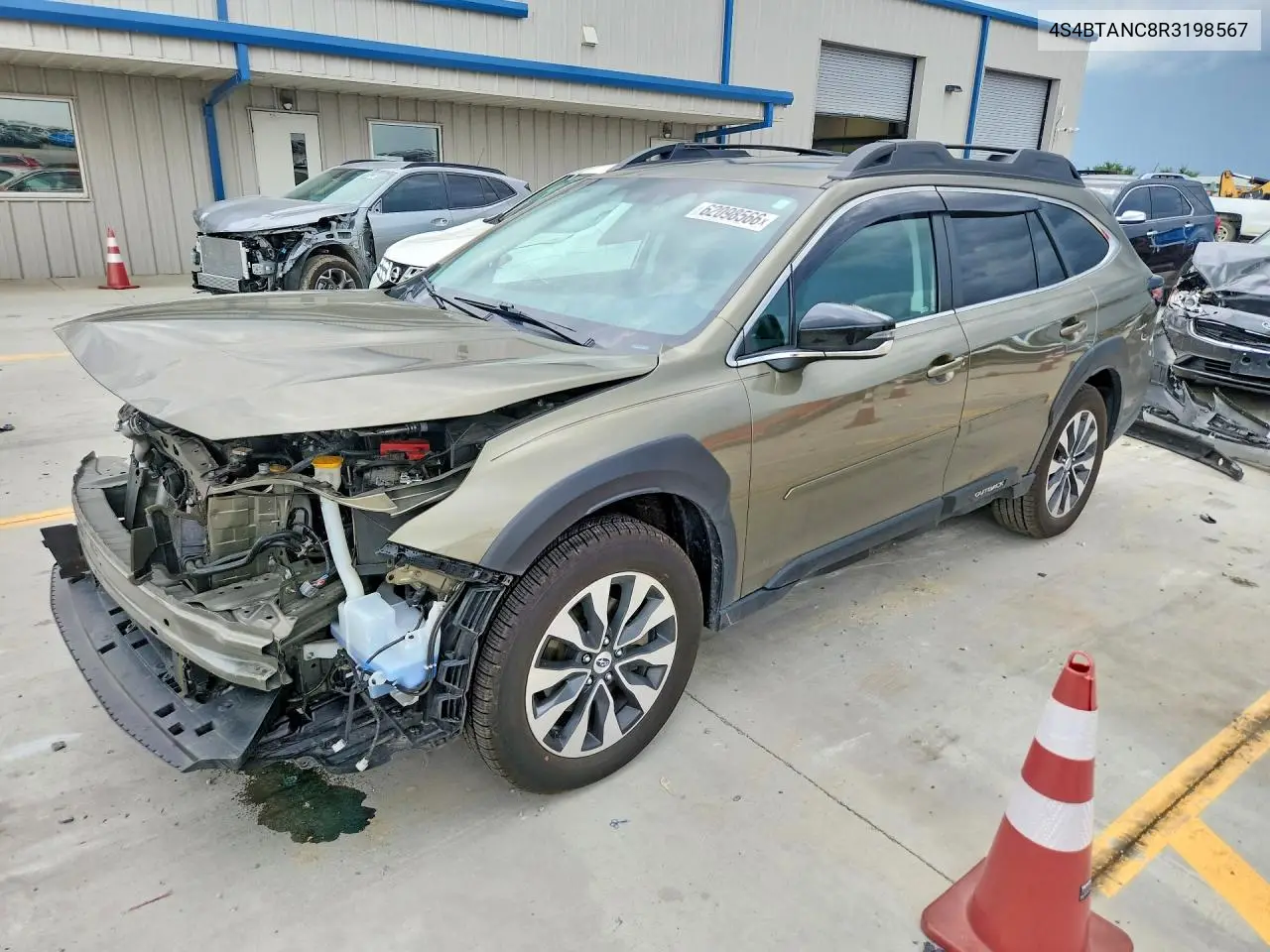 2024 Subaru Outback Limited VIN: 4S4BTANC8R3198567 Lot: 62098566