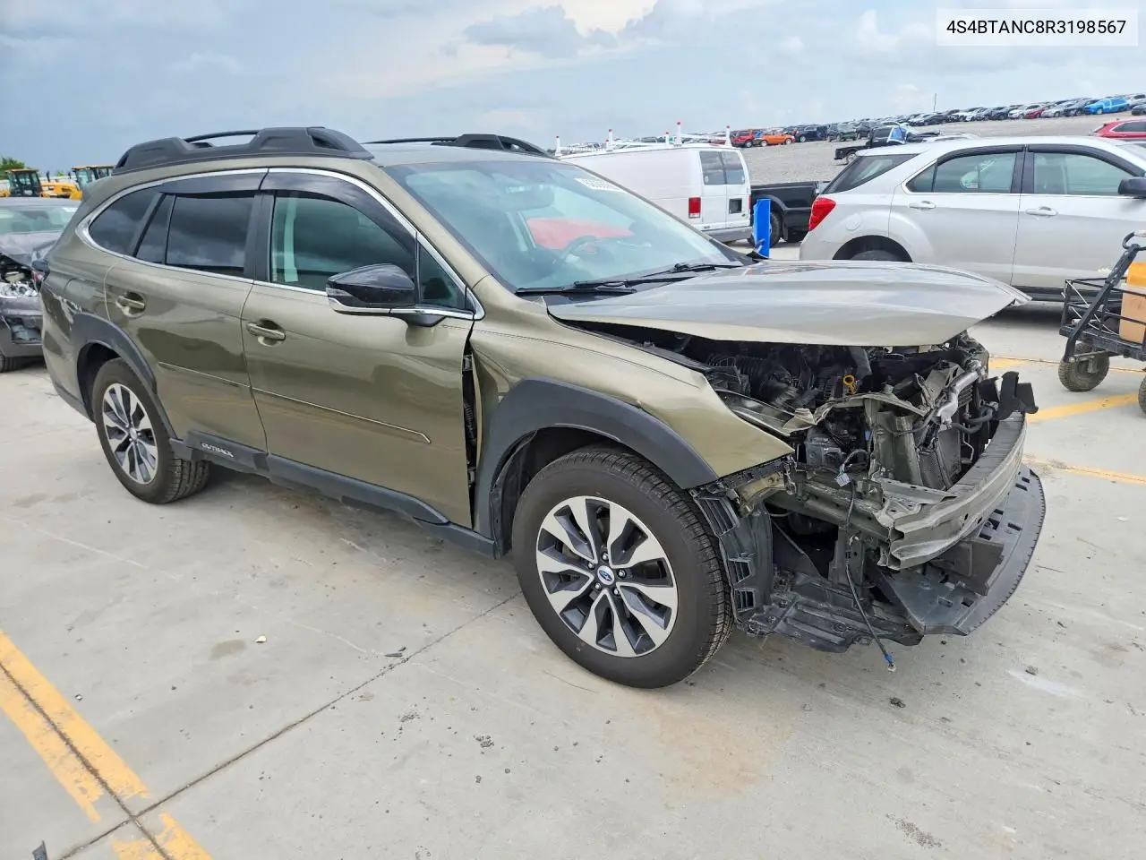 2024 Subaru Outback Limited VIN: 4S4BTANC8R3198567 Lot: 62098566