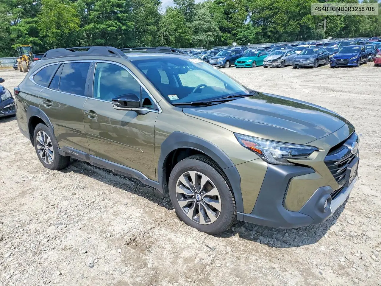 2024 Subaru Outback Limited Xt VIN: 4S4BTGND0R3258708 Lot: 62131746