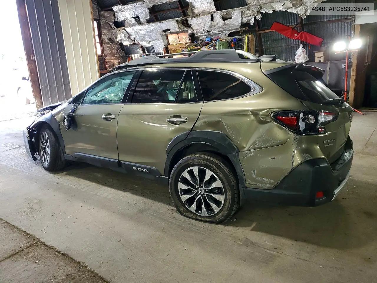 2025 Subaru Outback Touring VIN: 4S4BTAPC5S3235741 Lot: 61445226