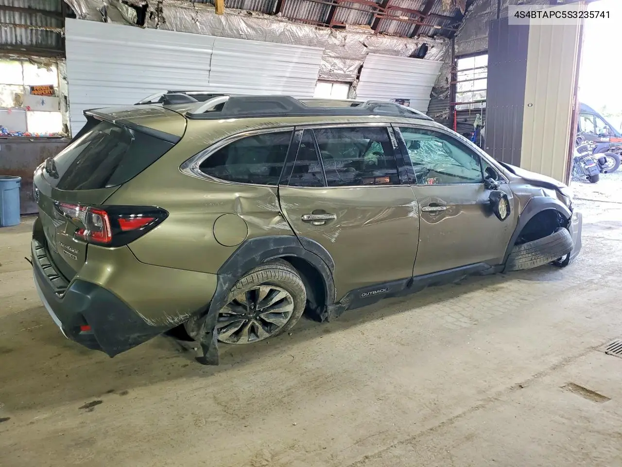 2025 Subaru Outback Touring VIN: 4S4BTAPC5S3235741 Lot: 61445226