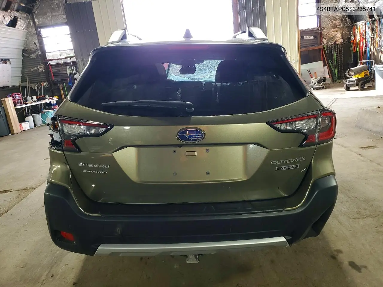 2025 Subaru Outback Touring VIN: 4S4BTAPC5S3235741 Lot: 61445226