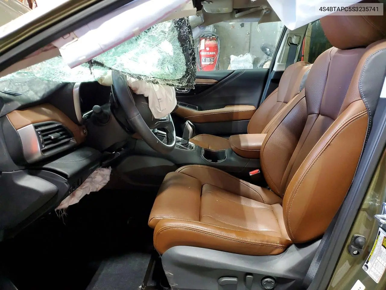 2025 Subaru Outback Touring VIN: 4S4BTAPC5S3235741 Lot: 61445226