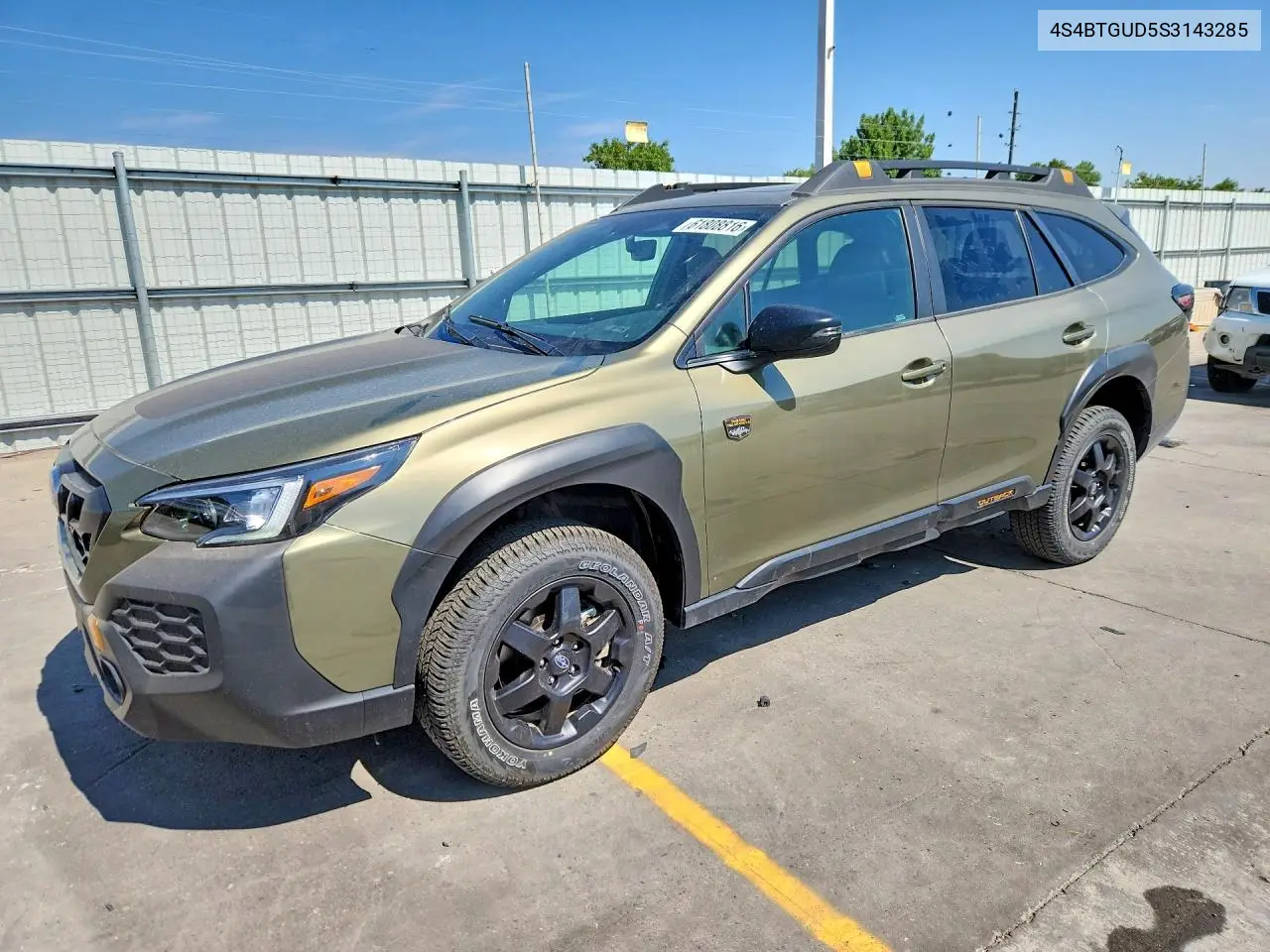 2025 Subaru Outback Wilderness VIN: 4S4BTGUD5S3143285 Lot: 61808816