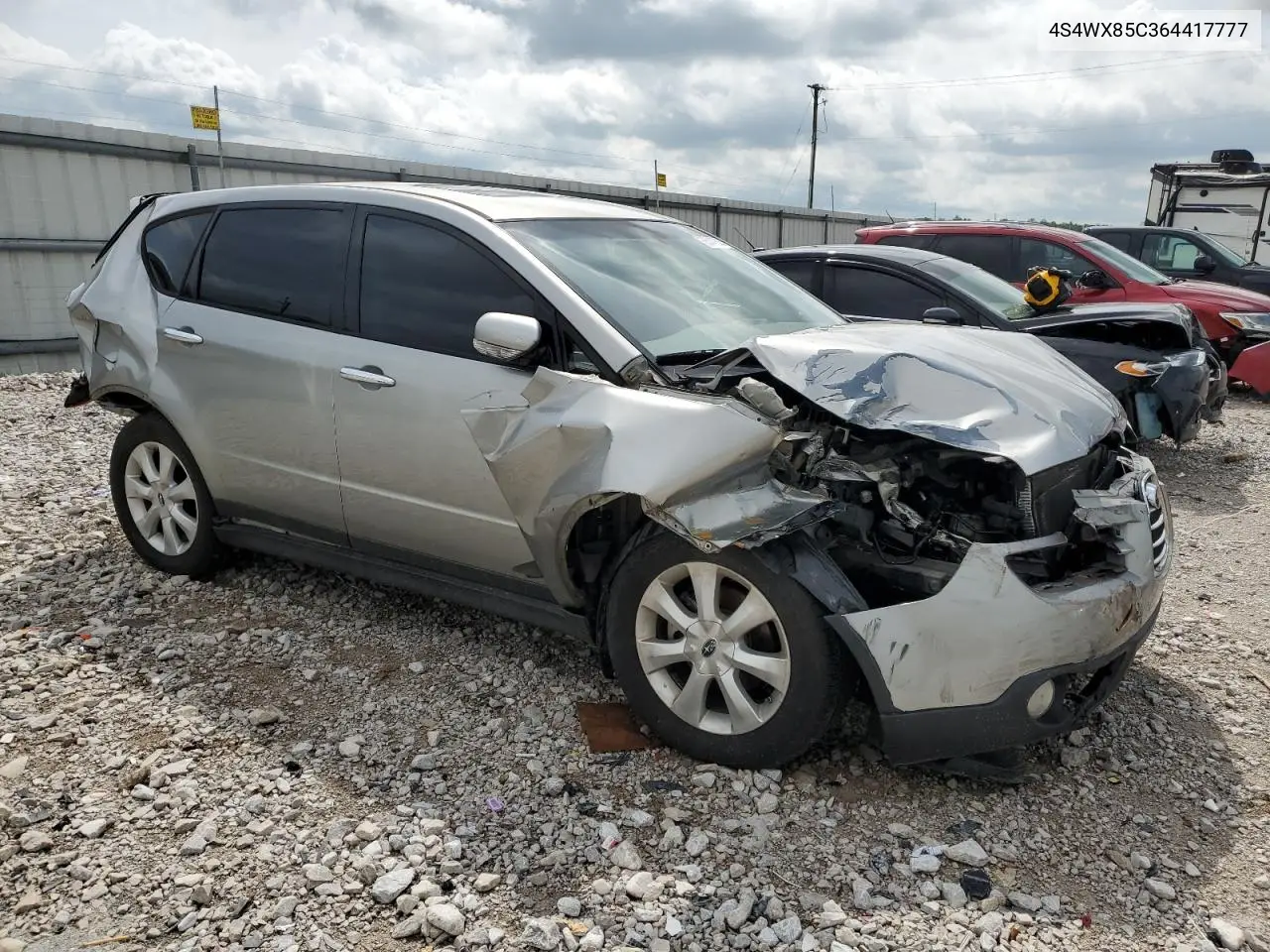 2006 Subaru B9 Tribeca 3.0 H6 VIN: 4S4WX85C364417777 Lot: 55447625