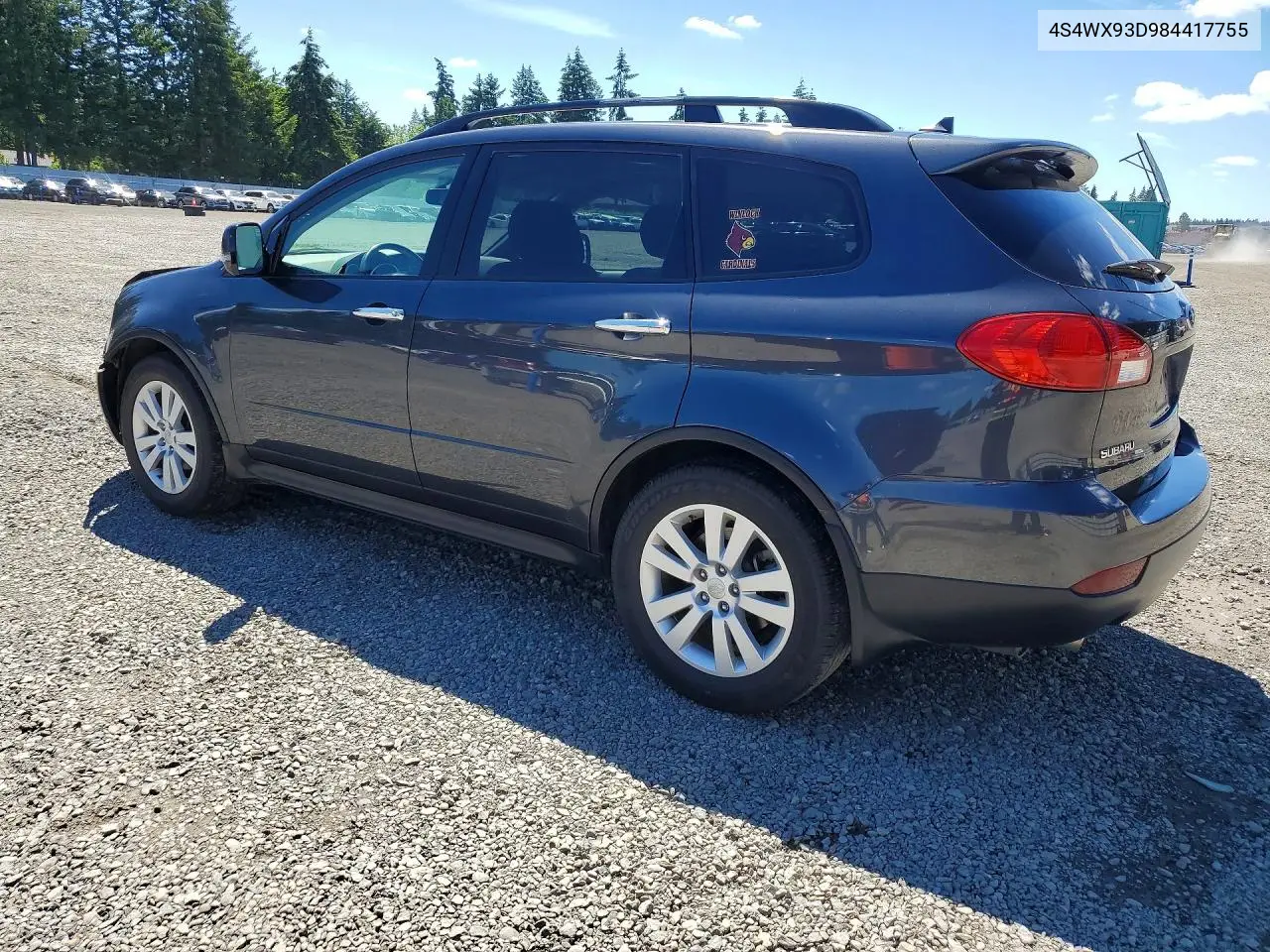 2008 Subaru Tribeca Limited VIN: 4S4WX93D984417755 Lot: 57034176