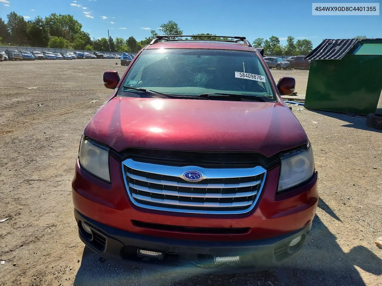 2012 Subaru Tribeca Limited VIN: 4S4WX9GD8C4401355 Lot: 58409876