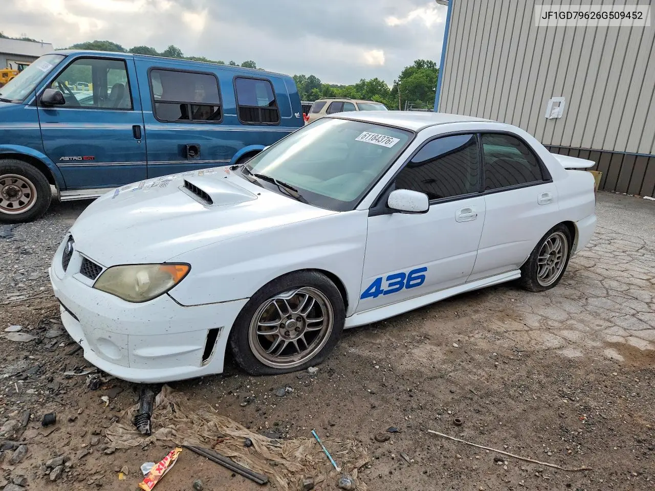 2006 Subaru Impreza Wrx VIN: JF1GD79626G509452 Lot: 61184376