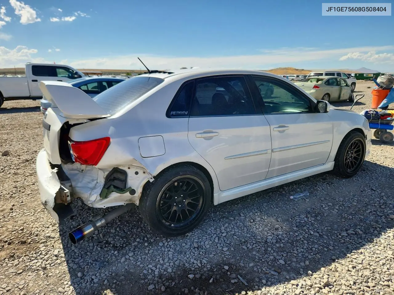 2008 Subaru Impreza Wrx Premium VIN: JF1GE75608G508404 Lot: 59186066