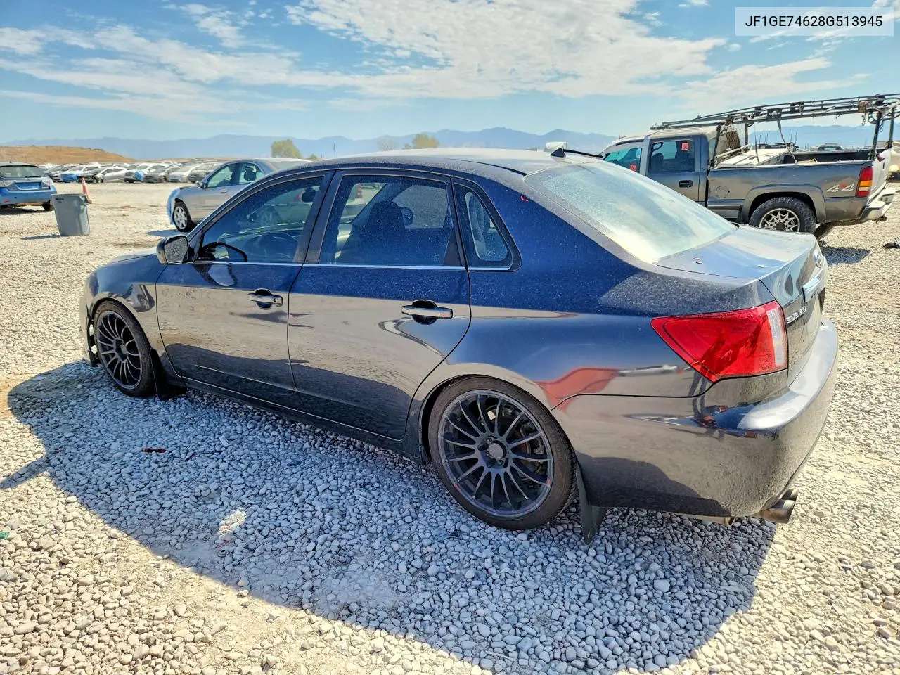 2008 Subaru Impreza Wrx VIN: JF1GE74628G513945 Lot: 61490096