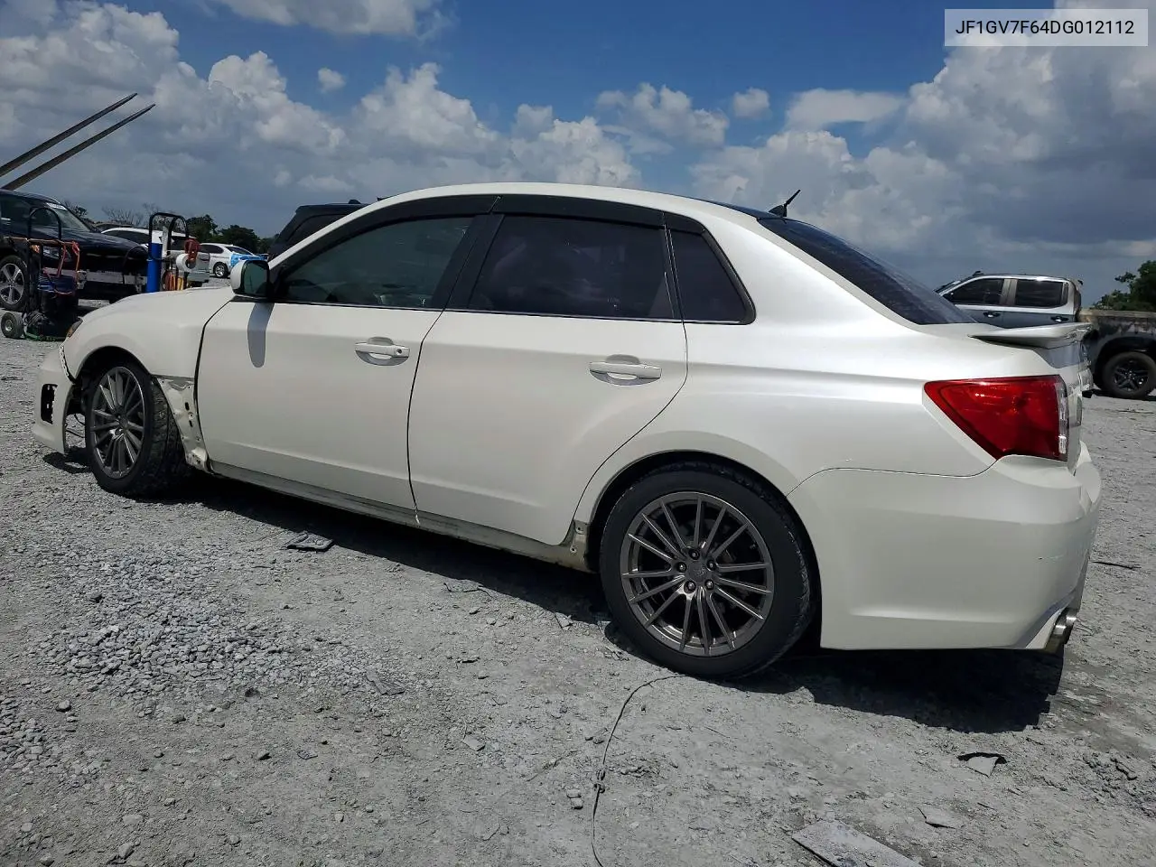 2013 Subaru Impreza Wrx VIN: JF1GV7F64DG012112 Lot: 61935116