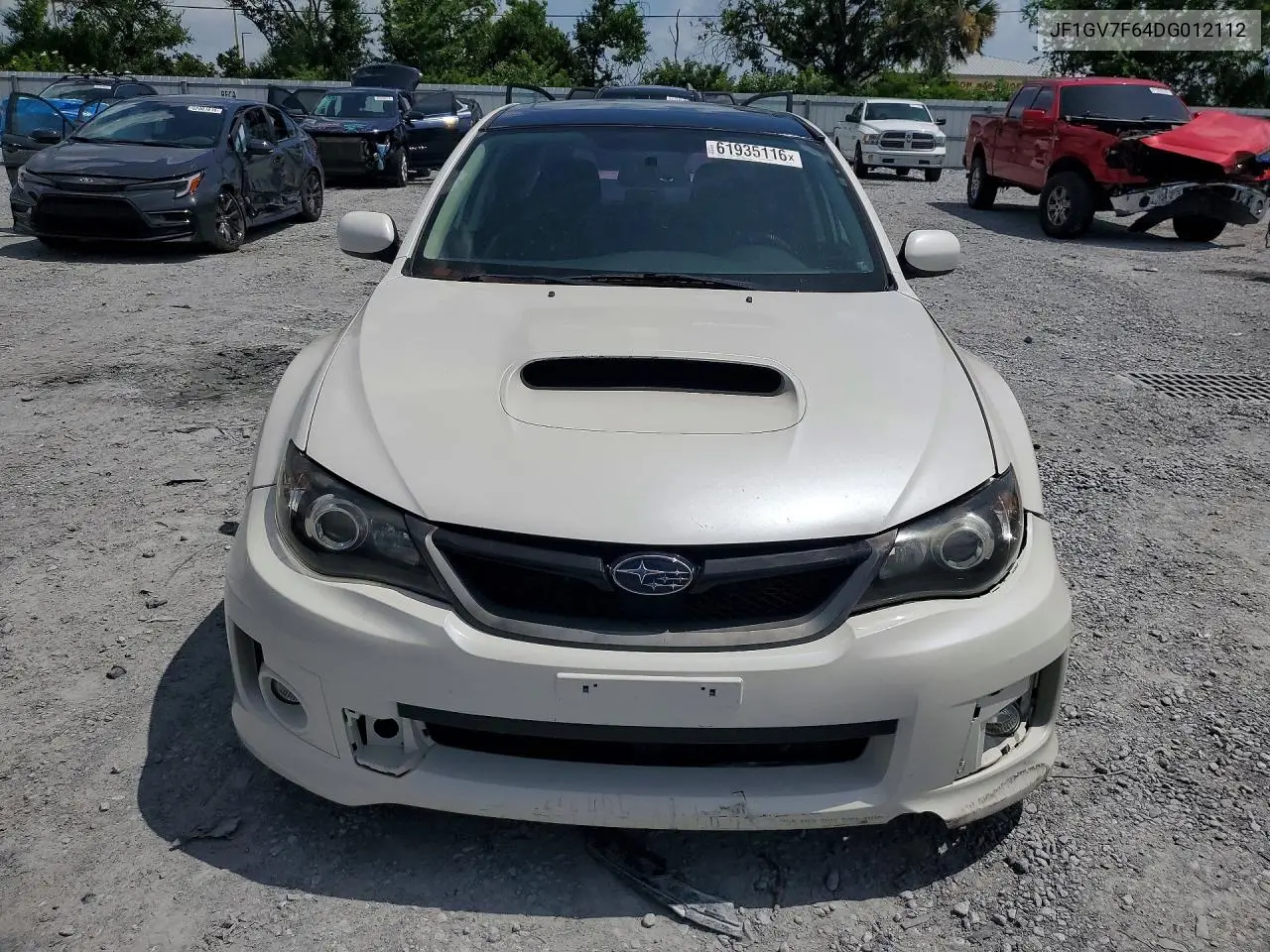 2013 Subaru Impreza Wrx VIN: JF1GV7F64DG012112 Lot: 61935116