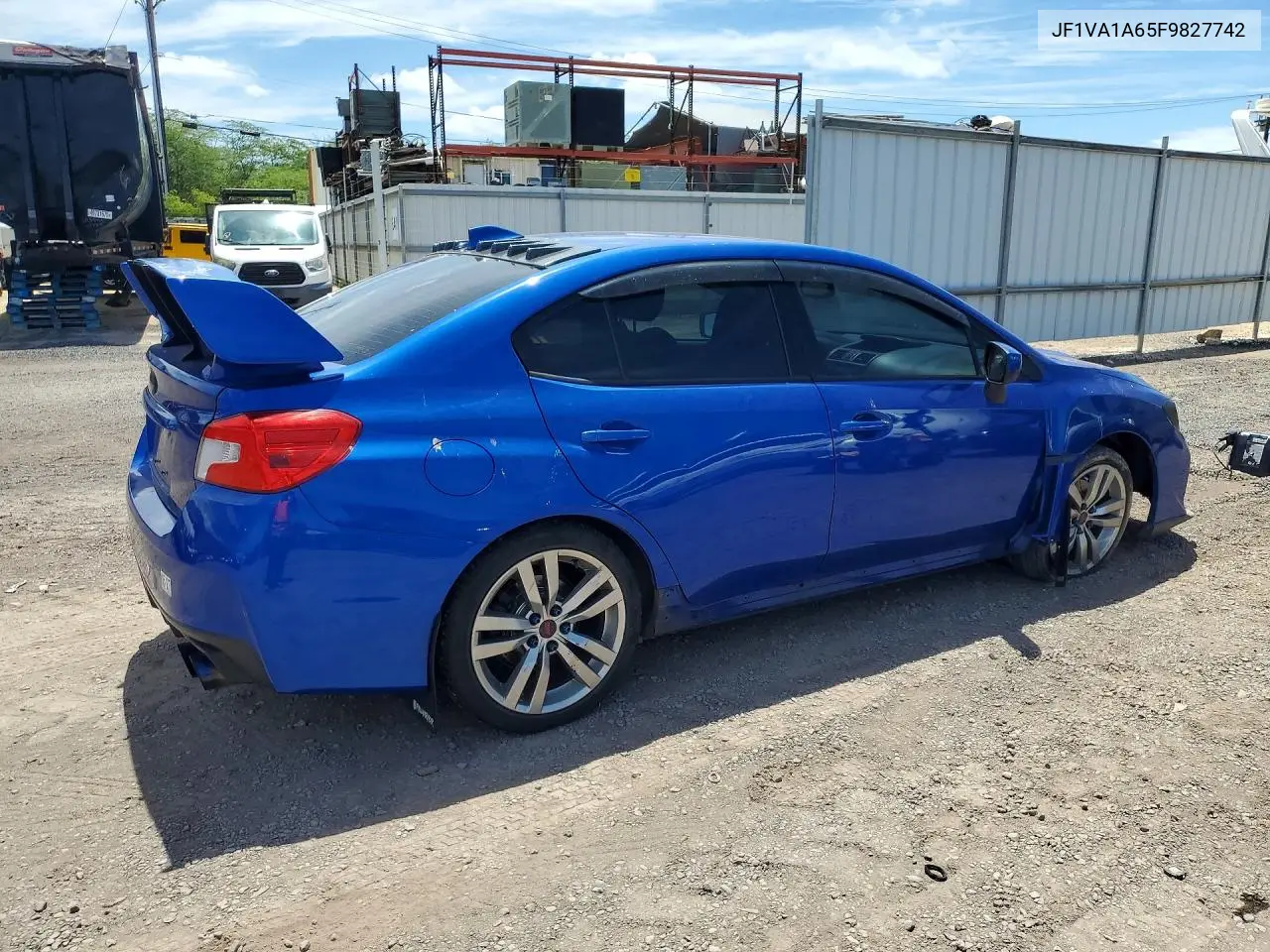 2015 Subaru Wrx VIN: JF1VA1A65F9827742 Lot: 58252776