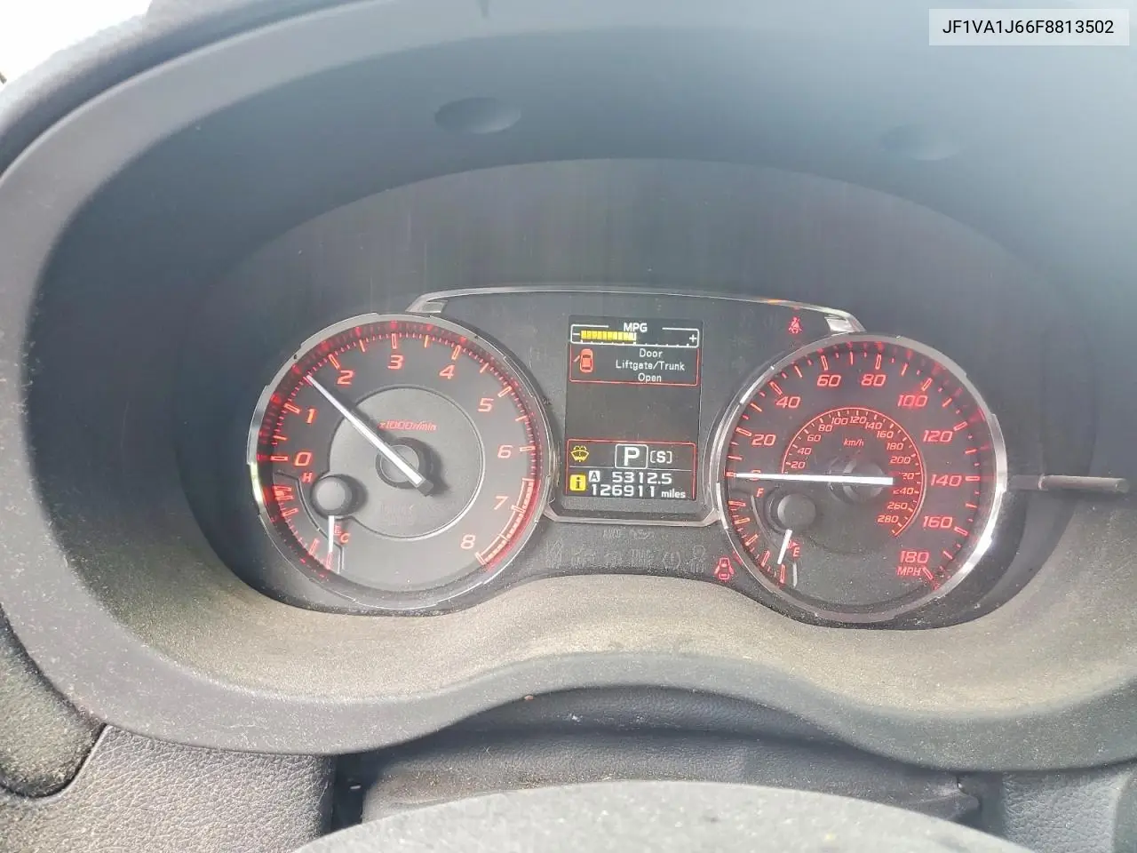 2015 Subaru Wrx Limited VIN: JF1VA1J66F8813502 Lot: 59593176