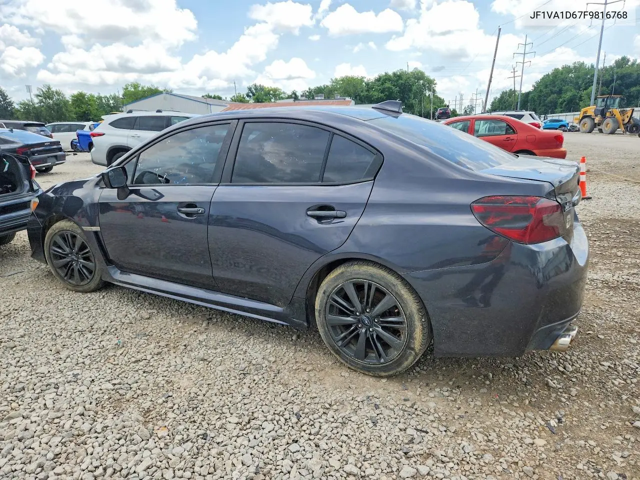 2015 Subaru Wrx Premium VIN: JF1VA1D67F9816768 Lot: 60797336