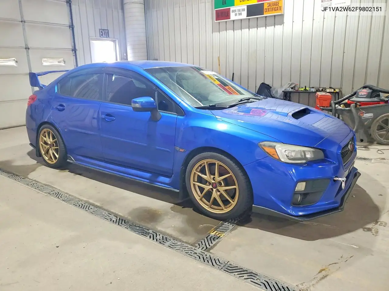 2015 Subaru Wrx Sti Launch Edition VIN: JF1VA2W62F9802151 Lot: 60881676