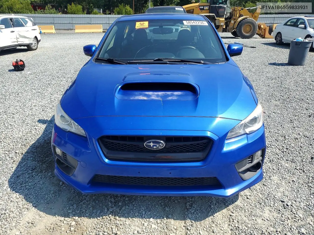 2016 Subaru Wrx VIN: JF1VA1B65G9833931 Lot: 58542256