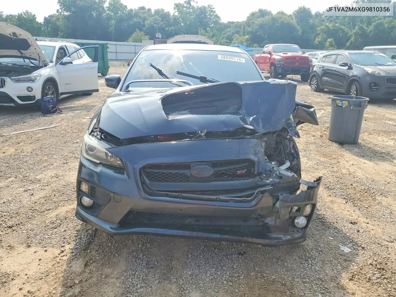 2016 Subaru Wrx Sti VIN: JF1VA2M6XG9810356 Lot: 58939316