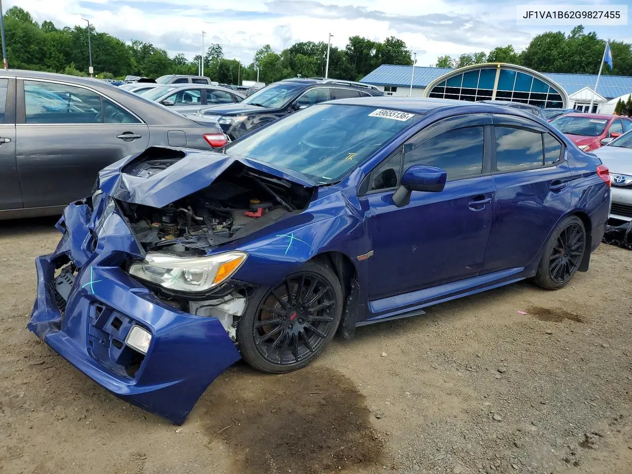2016 Subaru Wrx VIN: JF1VA1B62G9827455 Lot: 59655136