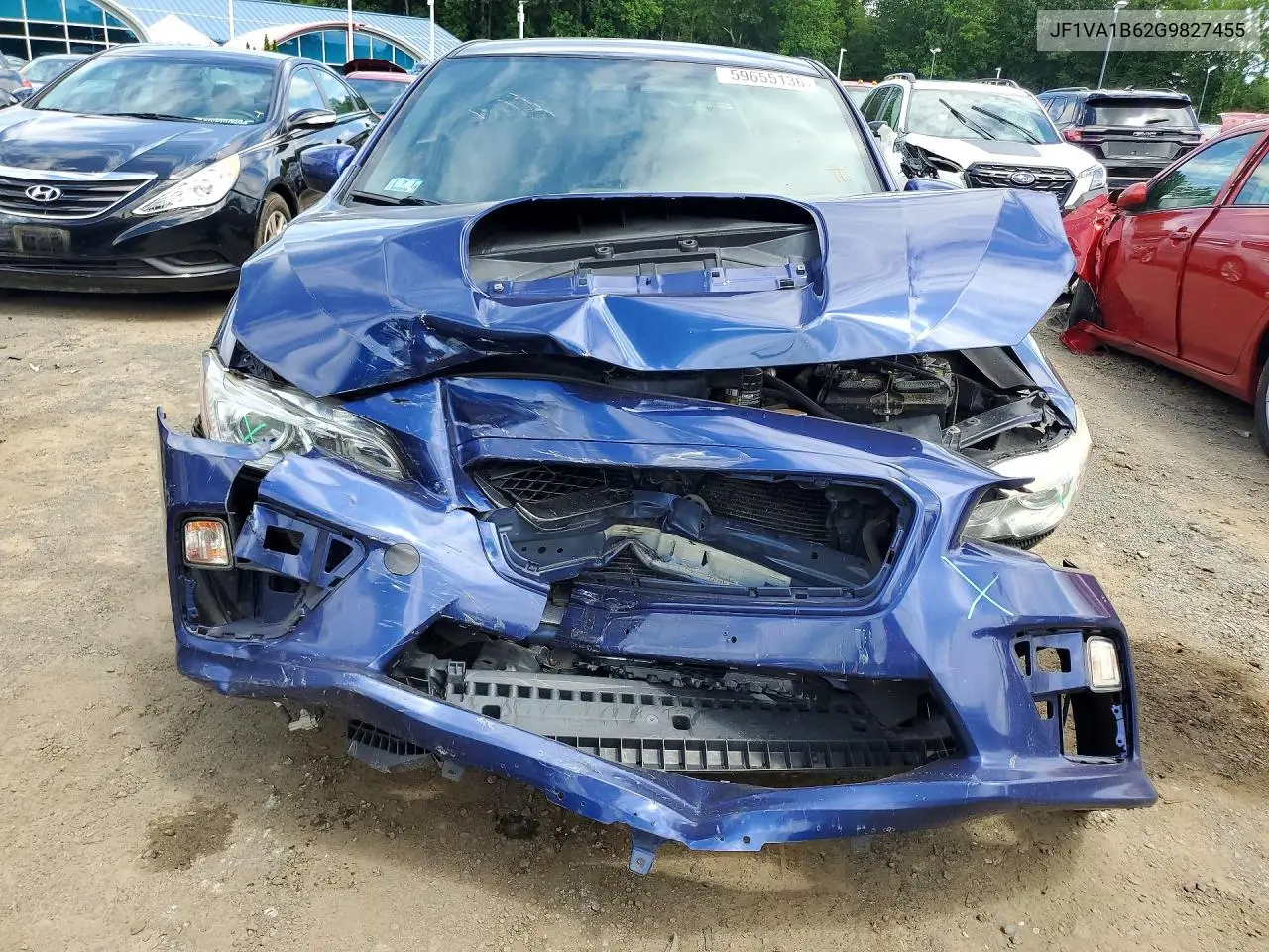 2016 Subaru Wrx VIN: JF1VA1B62G9827455 Lot: 59655136