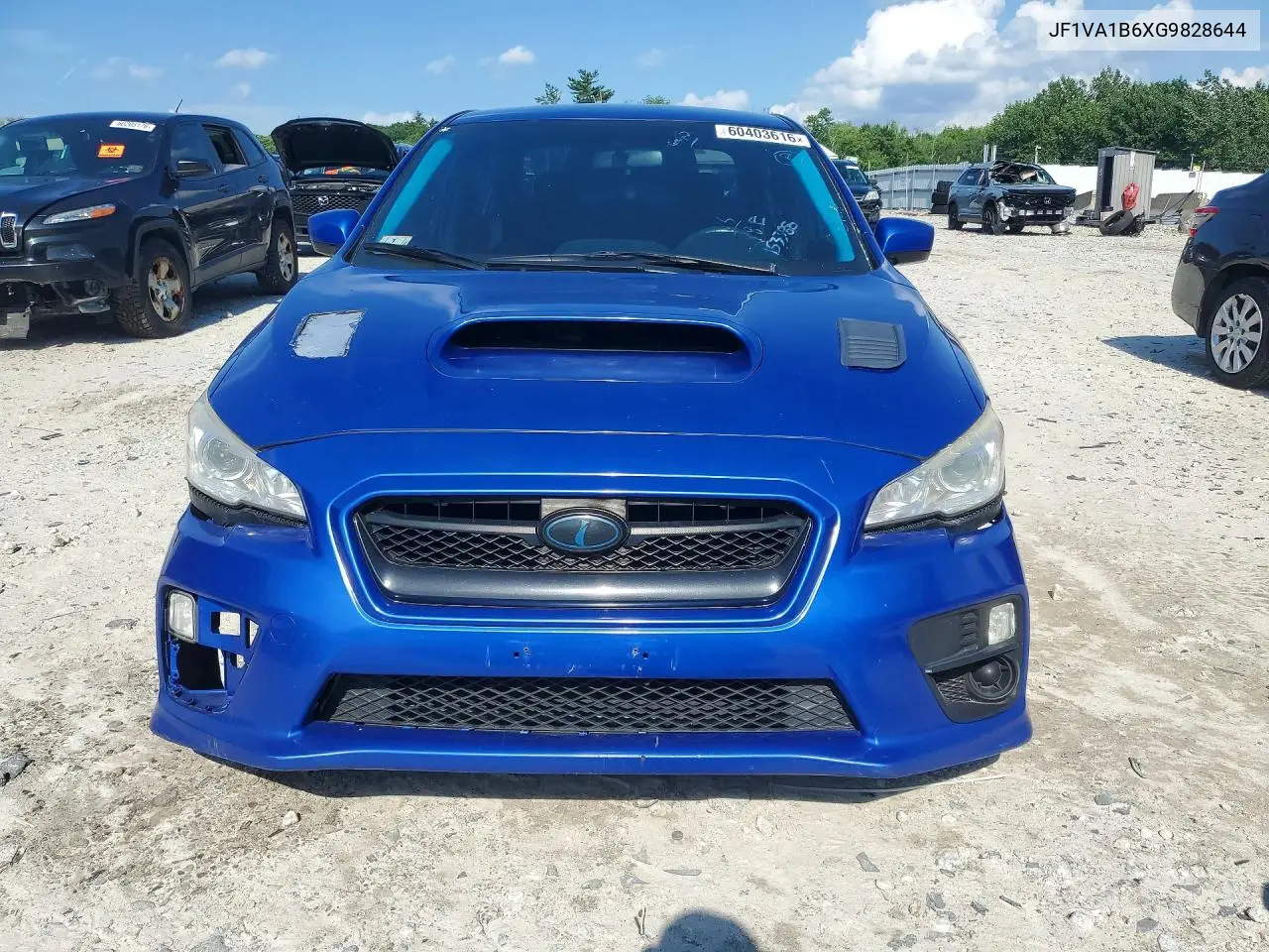 2016 Subaru Wrx VIN: JF1VA1B6XG9828644 Lot: 60403616
