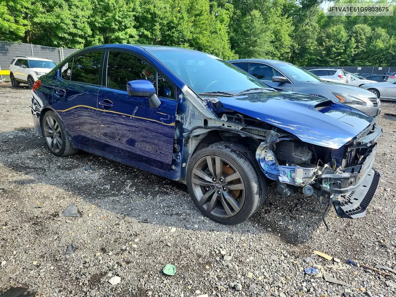 2016 Subaru Wrx Premium VIN: JF1VA1E61G9803675 Lot: 61351536