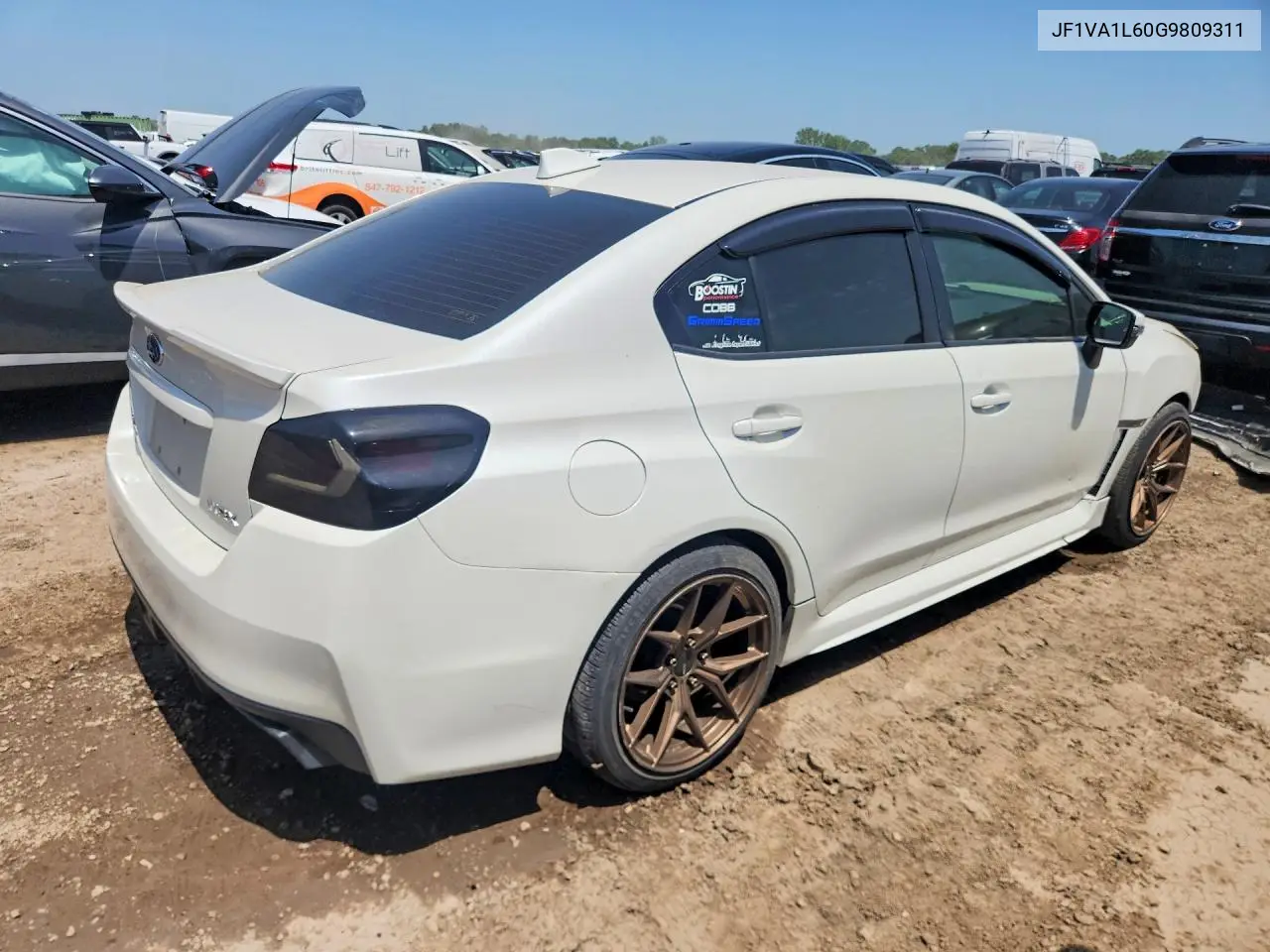 2016 Subaru Wrx Limited VIN: JF1VA1L60G9809311 Lot: 85458655