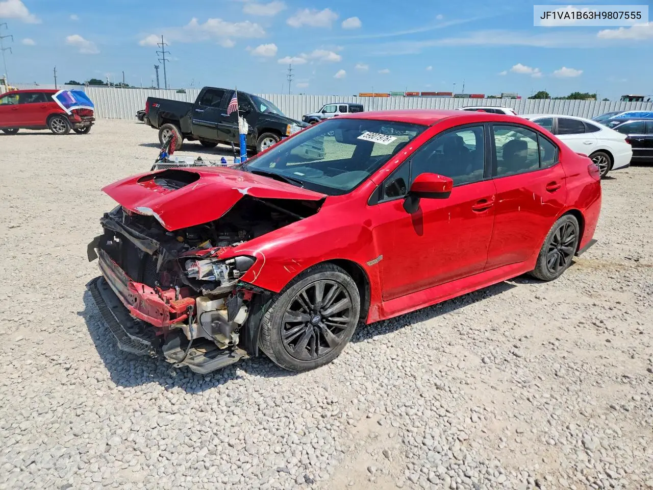 2017 Subaru Wrx VIN: JF1VA1B63H9807555 Lot: 59801976