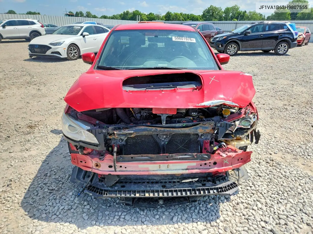 2017 Subaru Wrx VIN: JF1VA1B63H9807555 Lot: 59801976