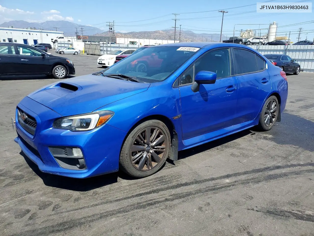 2017 Subaru Wrx VIN: JF1VA1B63H9830463 Lot: 61518036