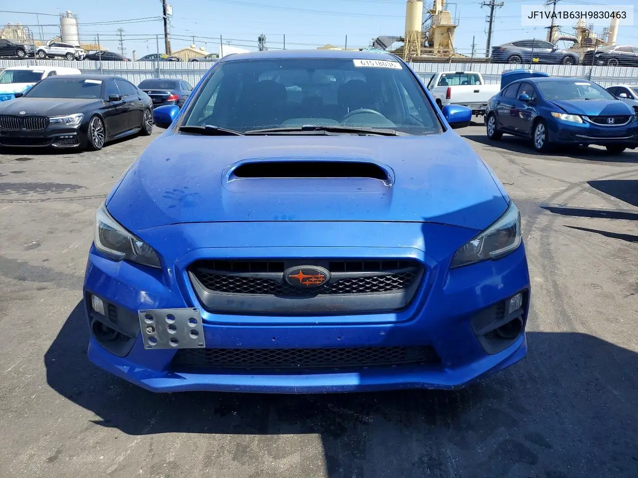 2017 Subaru Wrx VIN: JF1VA1B63H9830463 Lot: 61518036