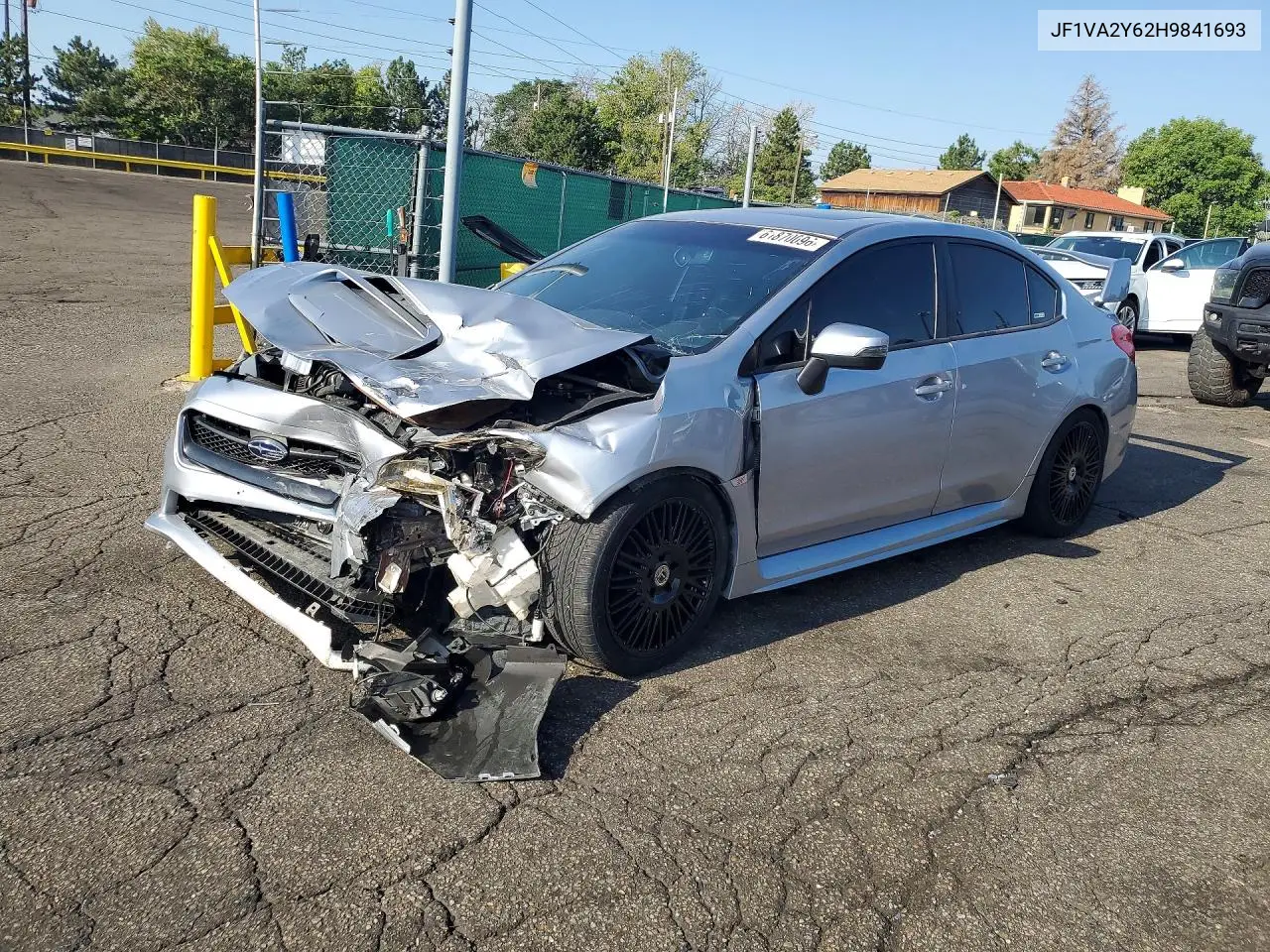 2017 Subaru Wrx Sti Limited VIN: JF1VA2Y62H9841693 Lot: 61870096