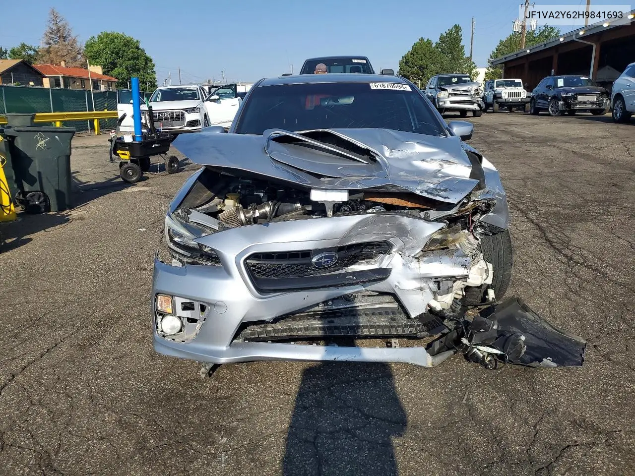 2017 Subaru Wrx Sti Limited VIN: JF1VA2Y62H9841693 Lot: 61870096