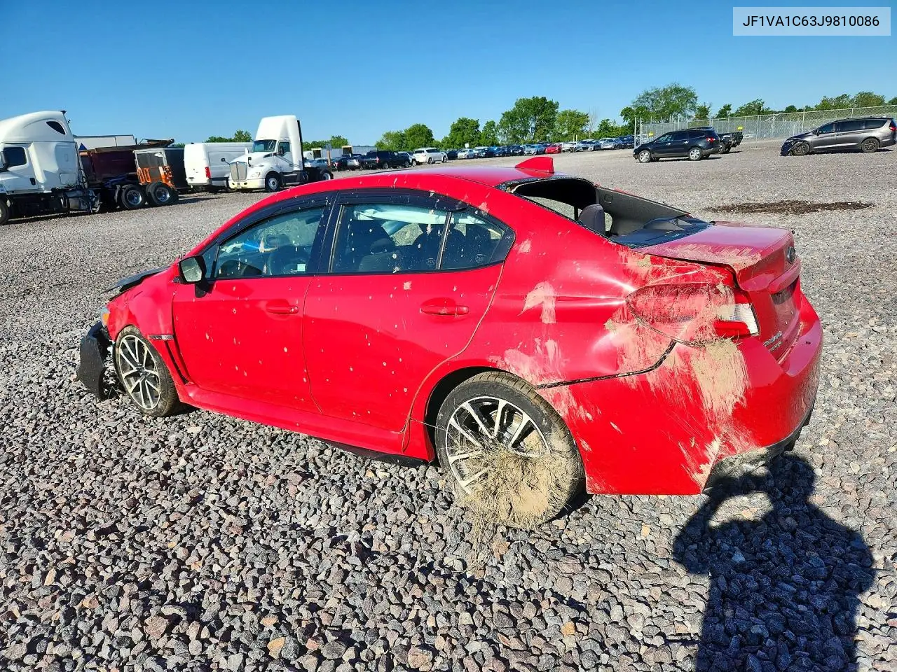 2018 Subaru Wrx Premium VIN: JF1VA1C63J9810086 Lot: 58560756