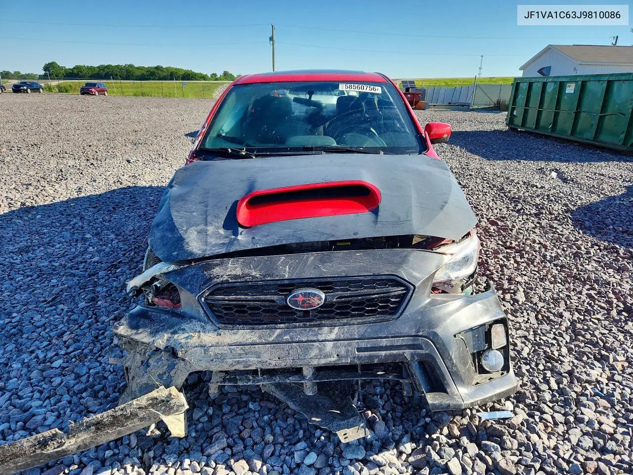 2018 Subaru Wrx Premium VIN: JF1VA1C63J9810086 Lot: 58560756