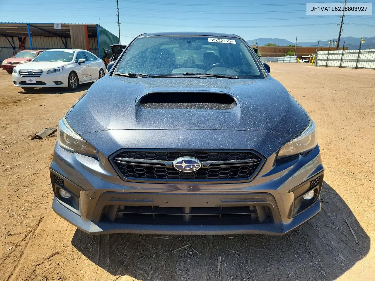 2018 Subaru Wrx Limited VIN: JF1VA1L62J8803927 Lot: 59232216