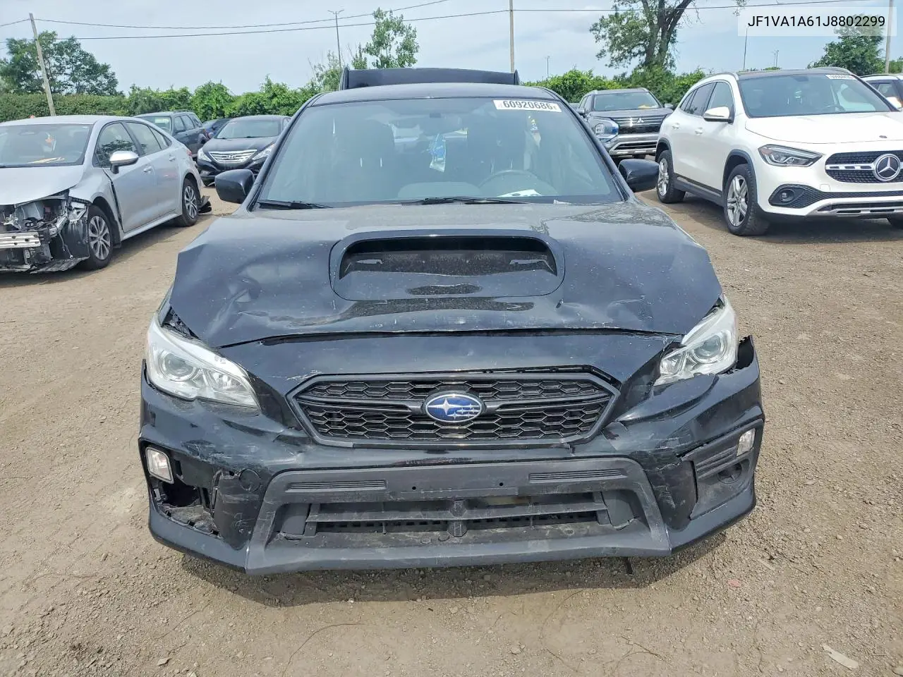 2018 Subaru Wrx VIN: JF1VA1A61J8802299 Lot: 60920686