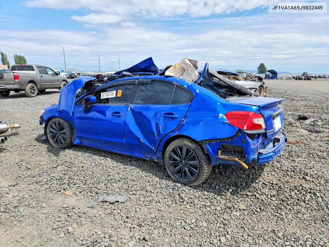 2018 Subaru Wrx VIN: JF1VA1A69J9832449 Lot: 61100736