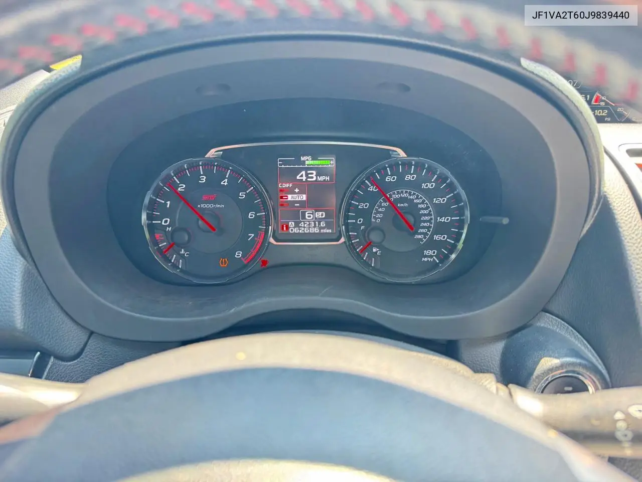2018 Subaru Wrx Sti Limited VIN: JF1VA2T60J9839440 Lot: 62502486