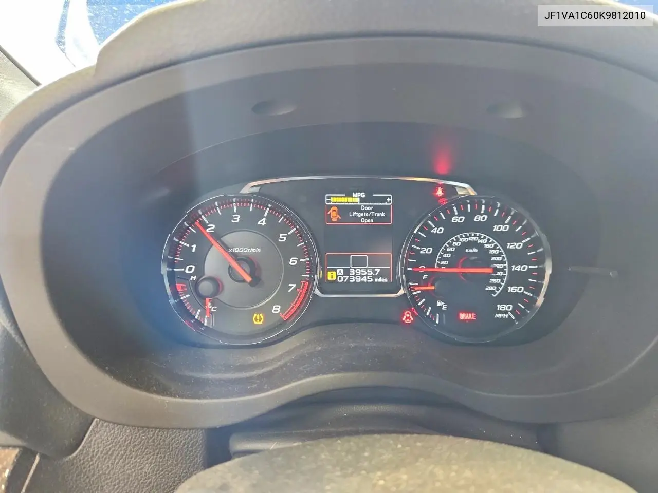 2019 Subaru Wrx Premium VIN: JF1VA1C60K9812010 Lot: 41634386